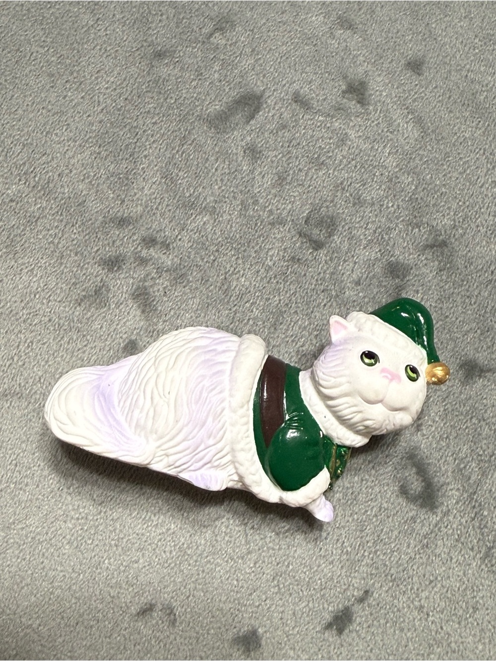 2008 Barbie Christmas Carol Chuzzlewit Cat Figure Mattel